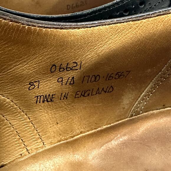 VERY GOOD Alfred Sargent x Brooks Brothers Oxford Cap Toe Bal Black Calf 9 main image 9
